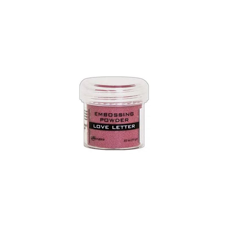 Ranger • Embossing powder metallic love letter
