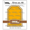 Crealies Xtra no. 61 ATC Dies Tag with dots CLXTRA61