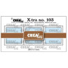 Crealies • Cutting Die 3 Postage Stamps Square In A Row