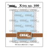 Crealies Xtra no. 100 ATC Dies With Postage Stamp Border CLXTRA100