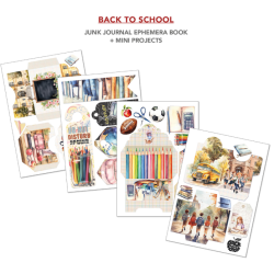 Ciao Bella - Junk Journal A4 Ephemera Book - Back to School A4 32/Pkg