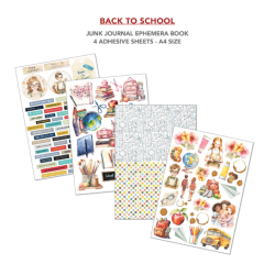 Ciao Bella - Junk Journal A4 Ephemera Book - Back to School A4 32/Pkg