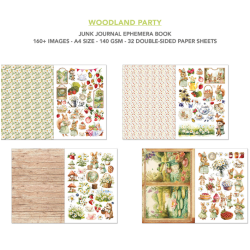 Ciao Bella - Junk Journal A4 Ephemera Book - Woodland Party A4 32/Pkg