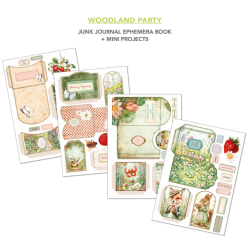 Ciao Bella - Junk Journal A4 Ephemera Book - Woodland Party A4 32/Pkg