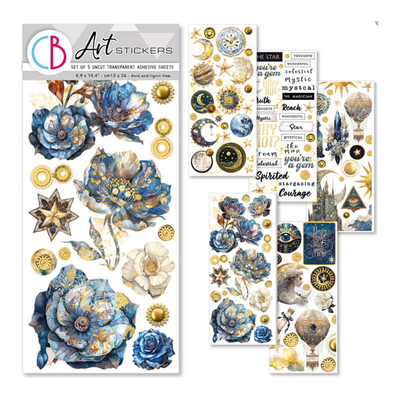 Ciao Bella SET OF 5 Stickers Celestial