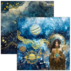 Ciao Bella 8x8 paper pad Celestial