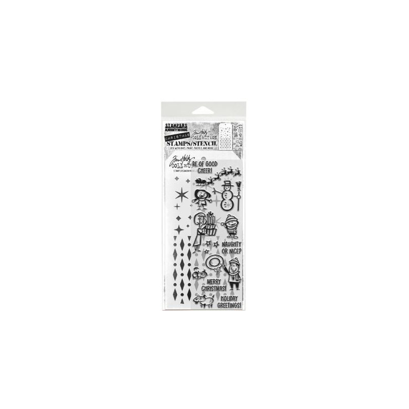 Tim Holtz Stamps/Stencil THMM186