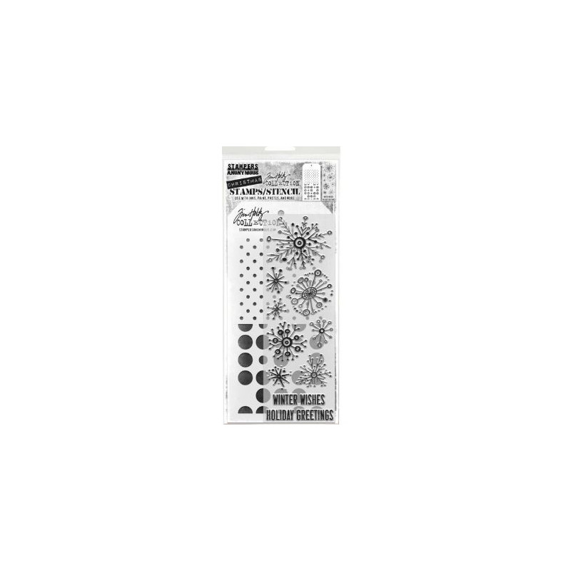 Tim Holtz Stamps/Stencil THMM185