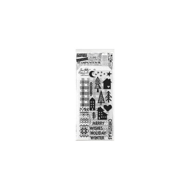 Tim Holtz Stamps/Stencil THMM187