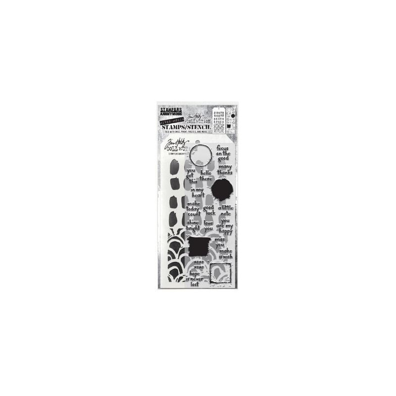 Tim Holtz Stamps/Stencil THMM184