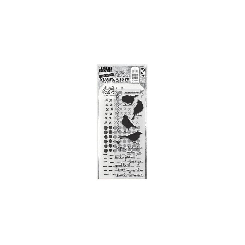 Tim Holtz Stamps/Stencil THMM182