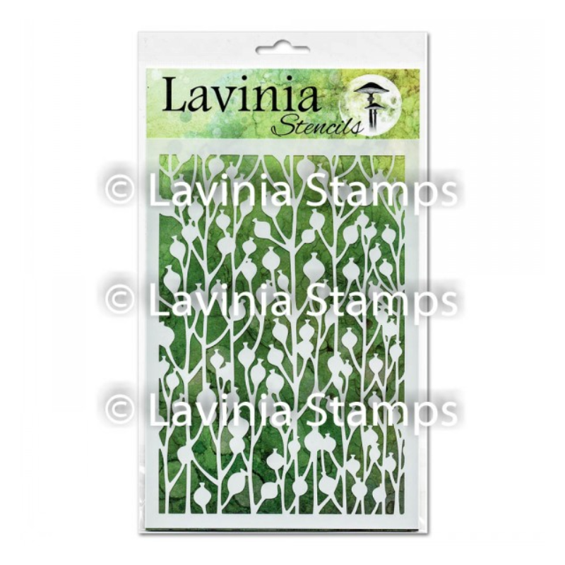 Lavinia Stencil no.1 - Berry 15x20cm