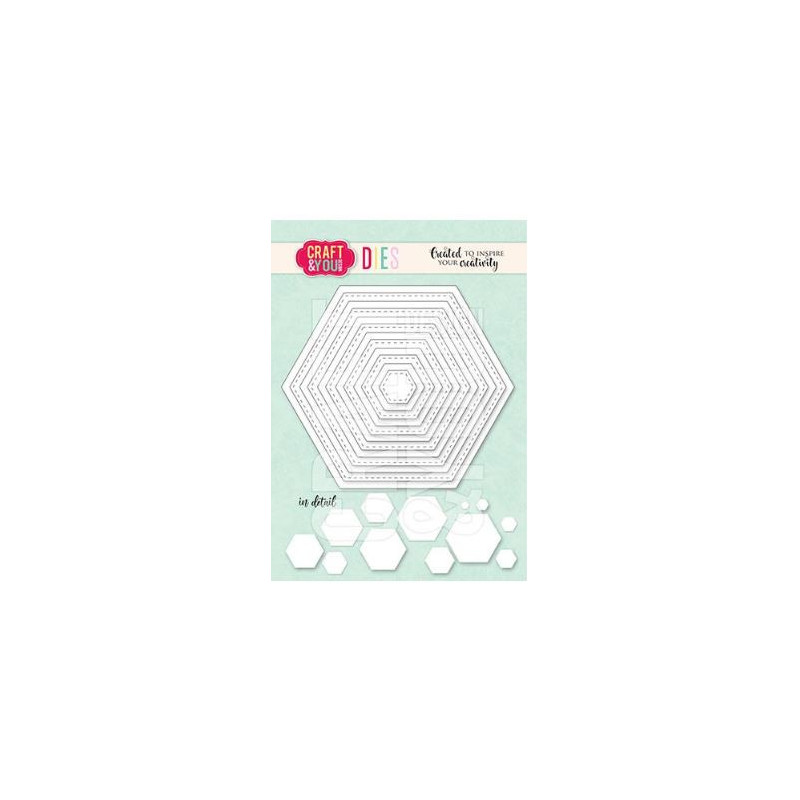 Craft & You Dies "Hexagon Base Set" CW343
