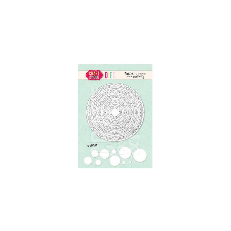 Craft & You Dies "Circle Base Decorative Stiches " CW348