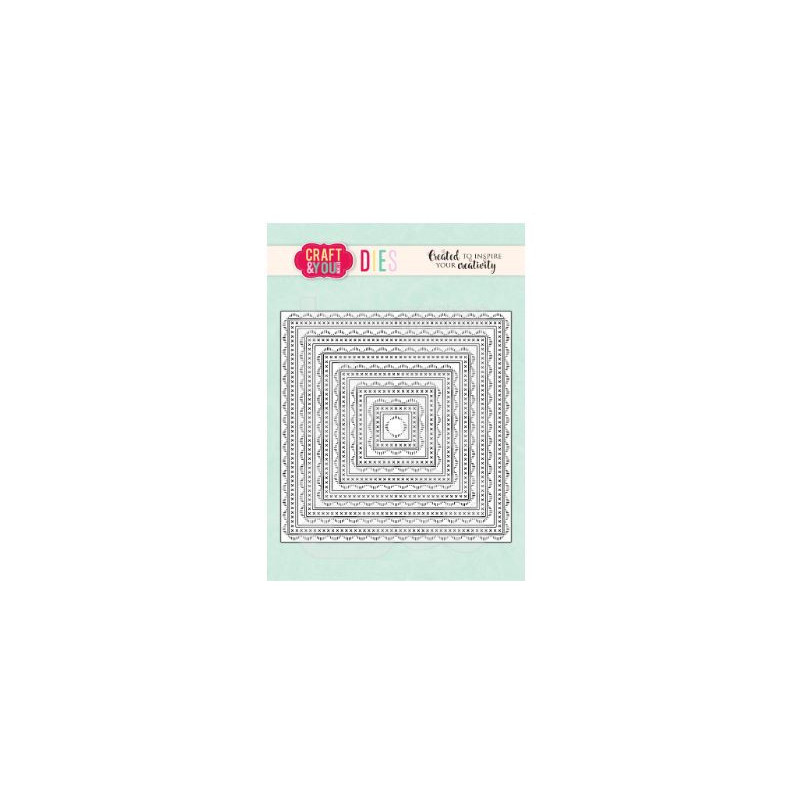 Craft & You Dies "Square Decorative Stiches" CW355