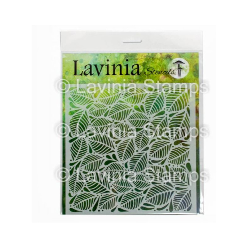 Lavinia Stencil Flurry no.23  8x8 inch