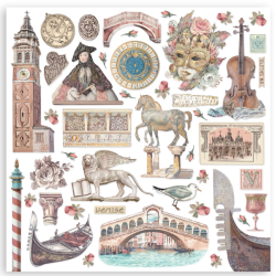 Stamperia 8X8 Venice City of ART Paper pack