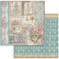 Stamperia 8X8 Venice City of ART Paper pack