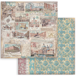 Stamperia 8X8 Venice City of ART Paper pack