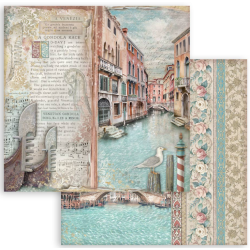 Stamperia 8X8 Venice City of ART Paper pack