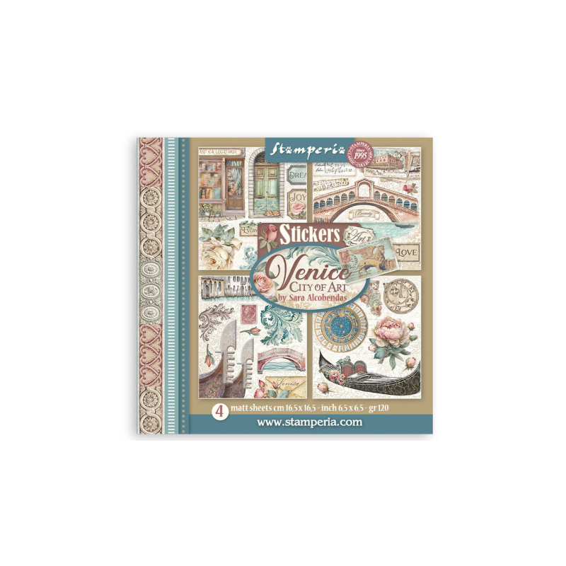 Stamperia Venice City of Art Stickers (4pcs) (SBSTK03)