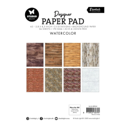 Studio Light • Essentials Designer Paper Pad Watercolor A5