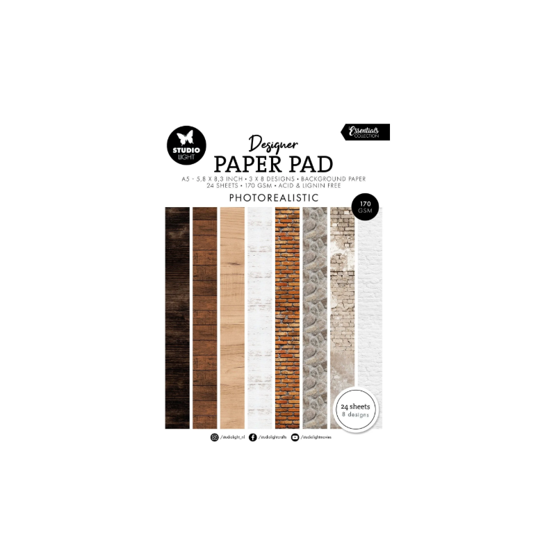Studio Light • Essentials Designer Paper Pad Photorealistic