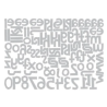 Sizzix/Tim Holtz Thinlits Die "Vault - Alphanumeric Cutout Lower" 663074