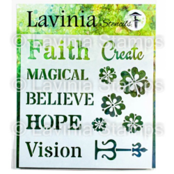 Lavinia Stencil no.35  8x8...