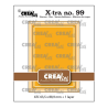 Crealies Xtra no. 99 ATC Dies With Little Diagonal Stripes CLXTRA99