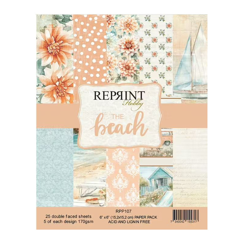 Reprint 6x6 The Beach