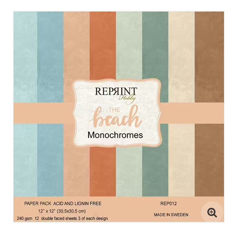 Reprint Monochromes 12x12 The Beach