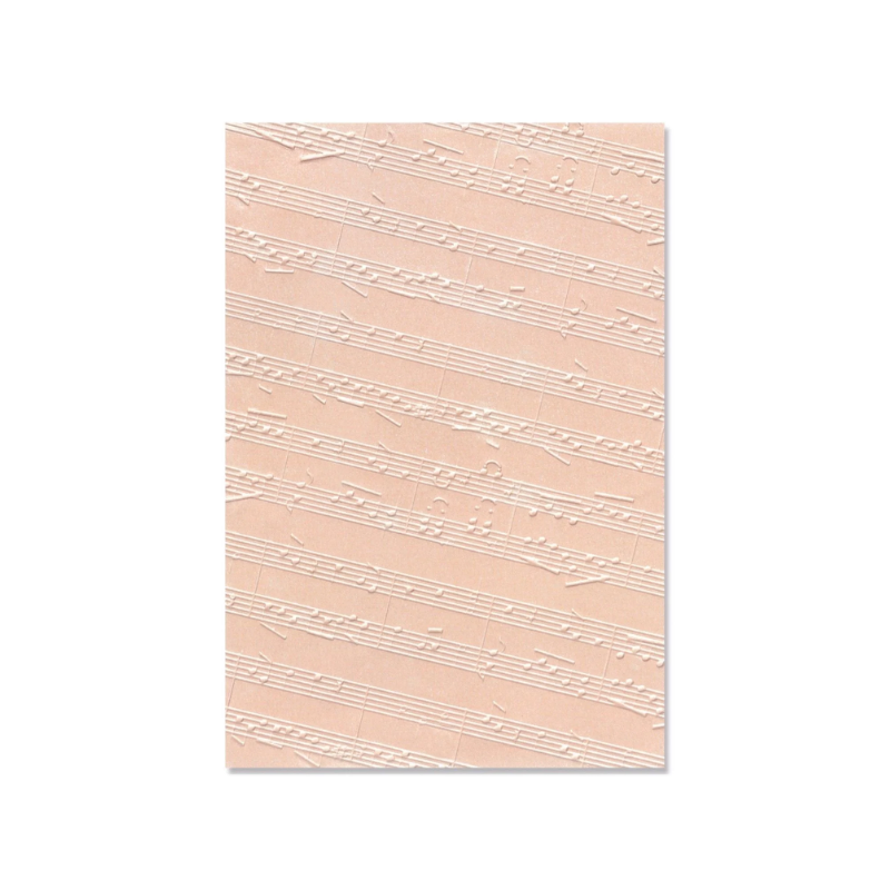 Sizzix • 3-D Textured Impressions Embossing Folder Musical Notes by ...