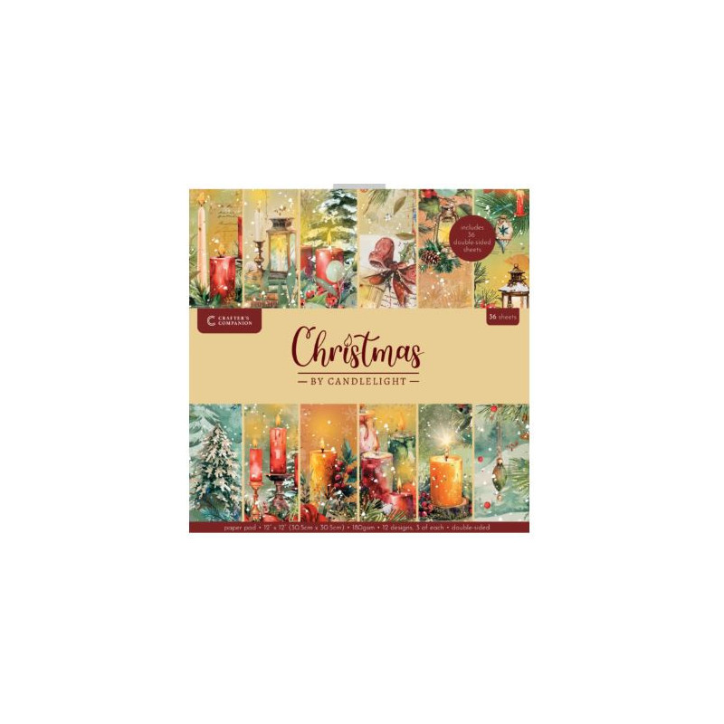 Crafters companion 12x12 Christmas by candlelight