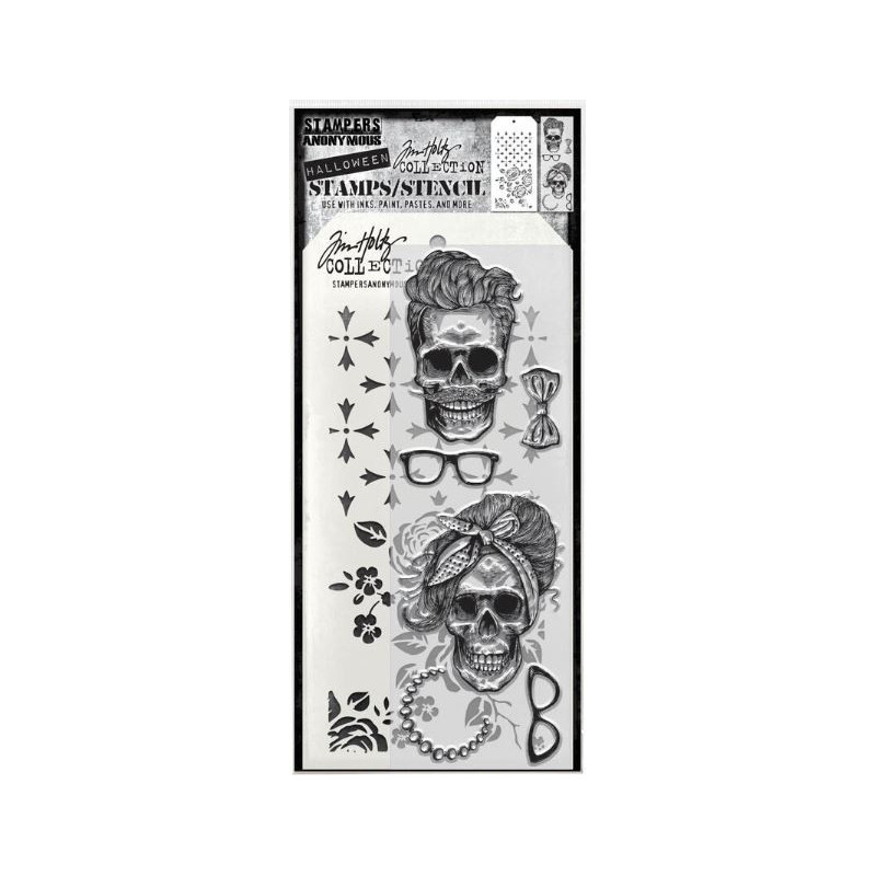 Tim Holtz Stamps/Stencil THMM171