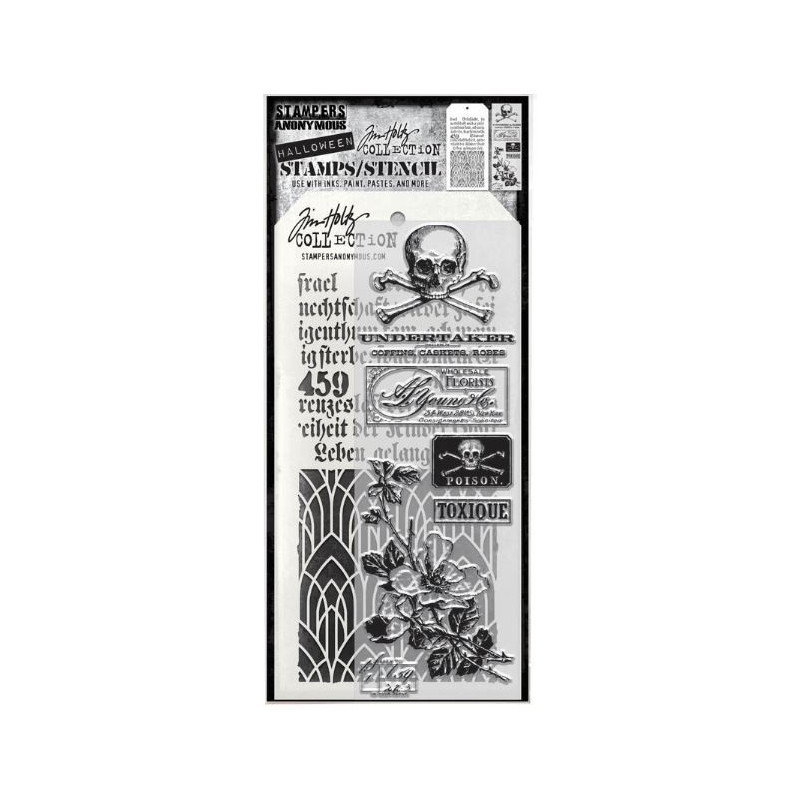Tim Holtz Stamps/Stencil THMM172