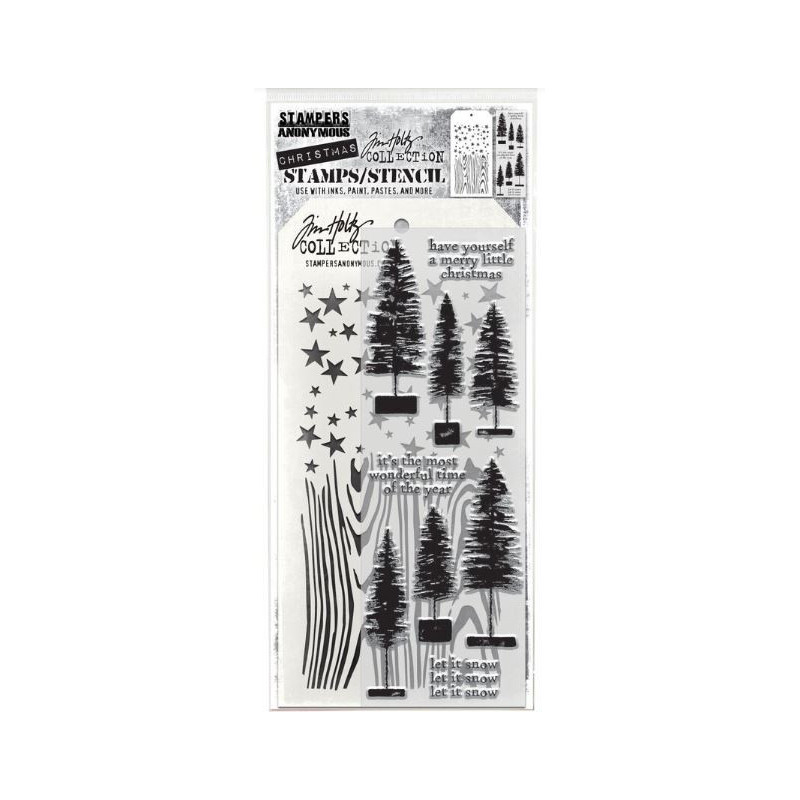 Tim Holtz Stamps/Stencil THMM173