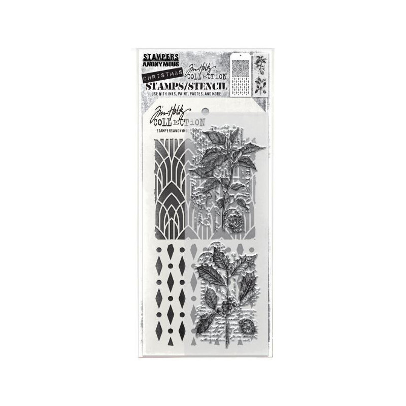 Tim Holtz Stamps/Stencil THMM175