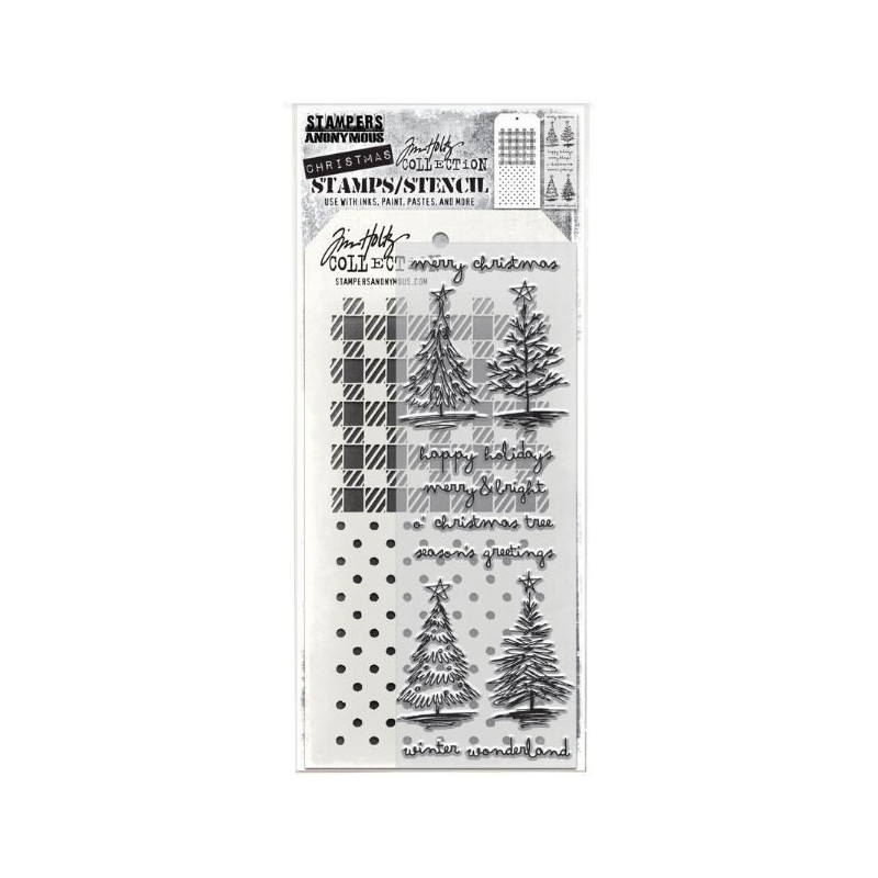 Tim Holtz Stamps/Stencil THMM178