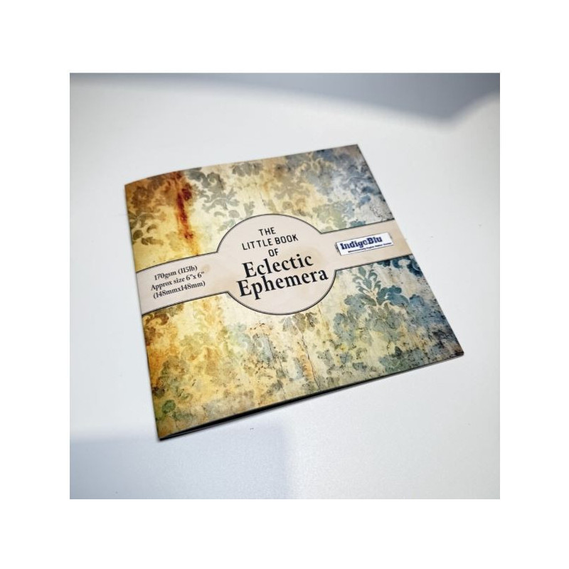 IndigoBlu The Little Book of Eclectic 6x6 Inch Ephemera Paper Book (IND1376)