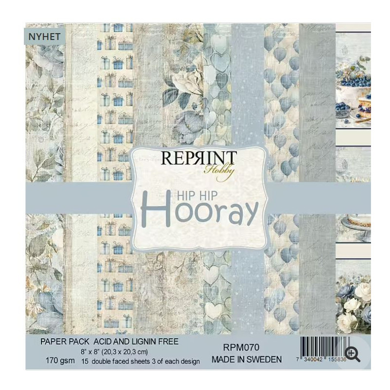 Reprint 8x8 Hipp Hipp Hooray RPM070