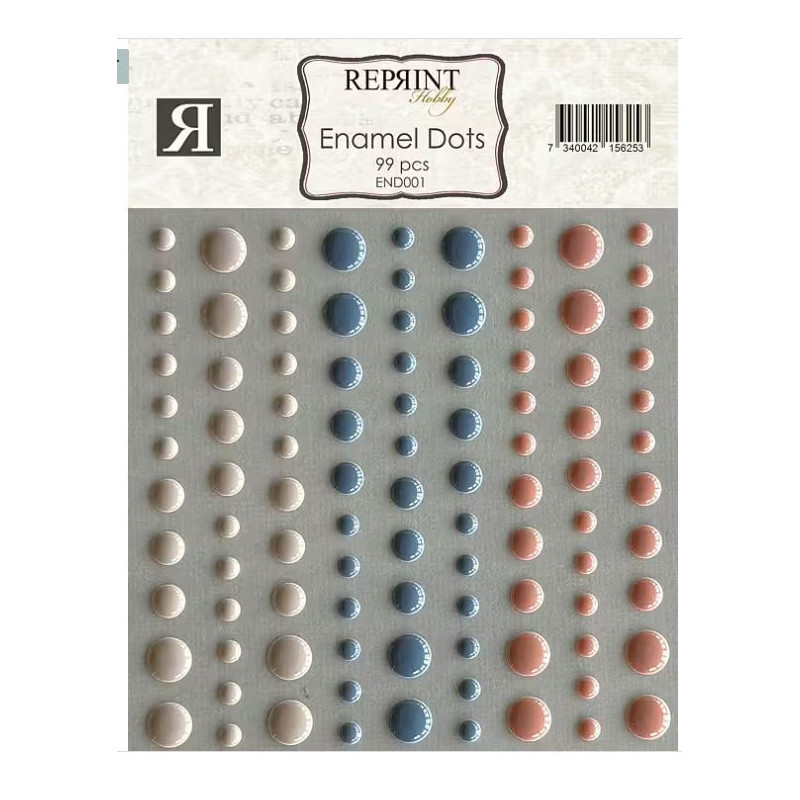Reprint Adhesive Enamel Dots Cozy Season