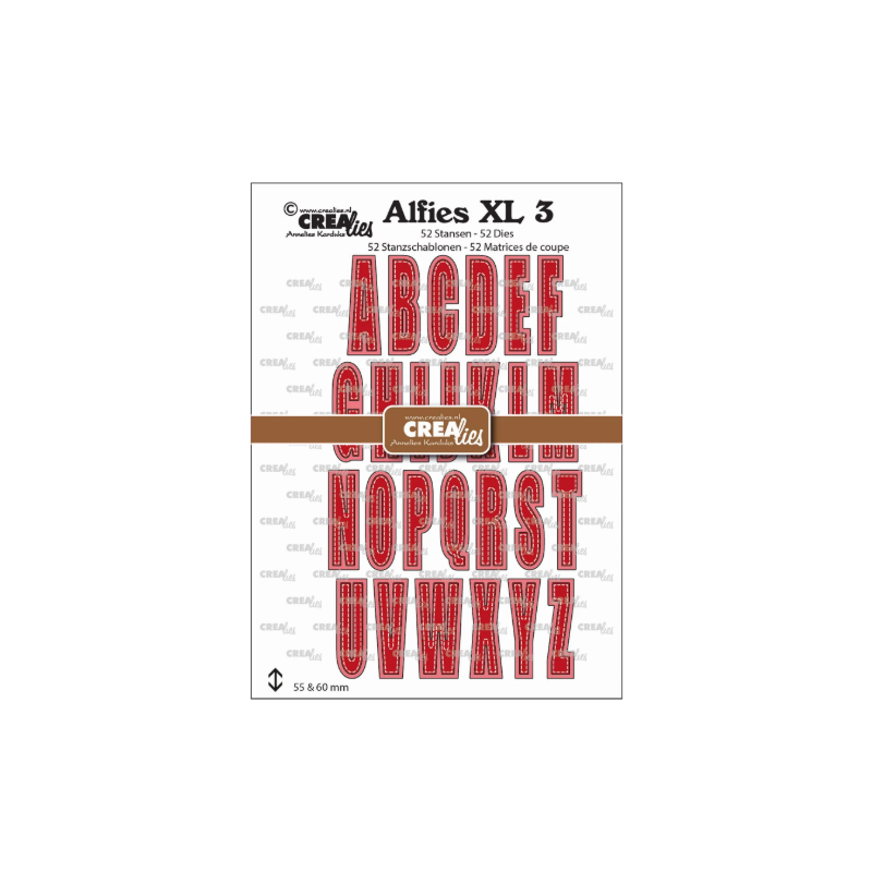 Crealies • Alfies XL Cutting Dies No. 03 Capitals with Shadow