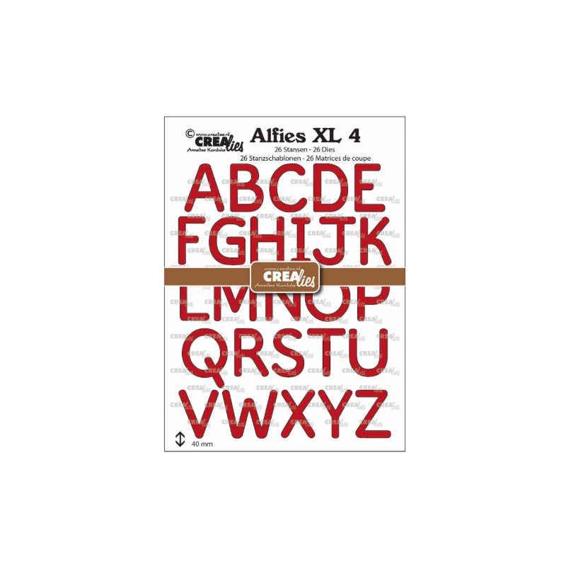 Crealies • Alfies XL Cutting Dies No. 04 Capitals