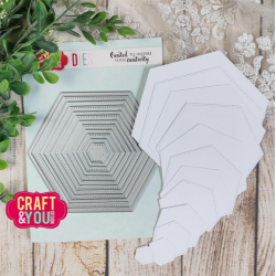 Craft & You Dies "Hexagon Base Set" CW343