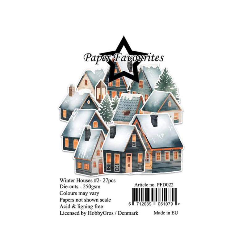 Paper Favourites Die-Cuts "Winter Houses nr.2" PFD022