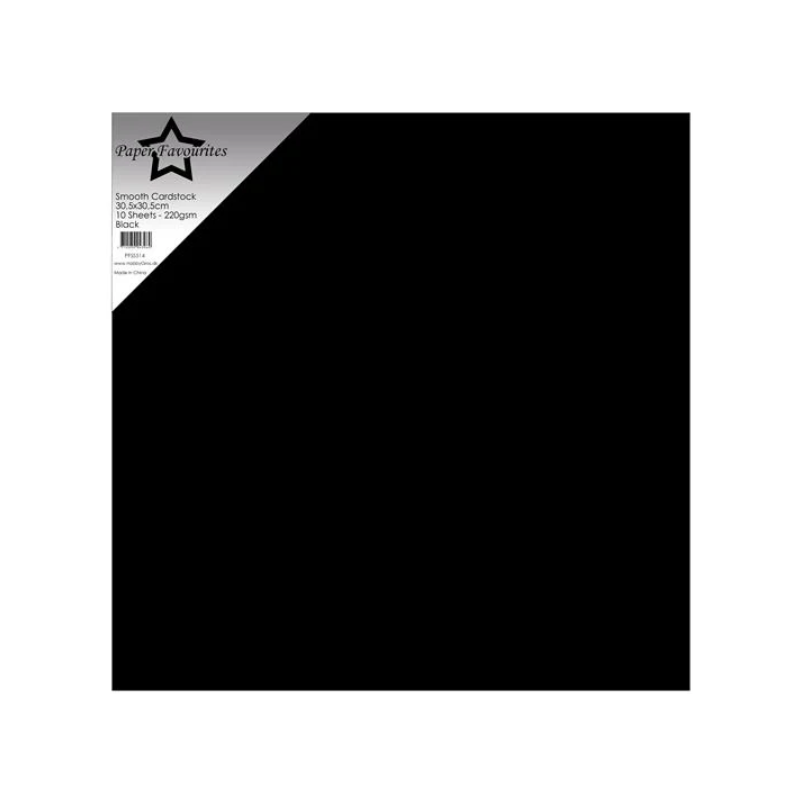 Paper Favourites Smooth Cardstock "Black" PFSS514