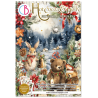Ciao Bella Ephemera Book Hot Cocoa & Holly A4 32/Pkg