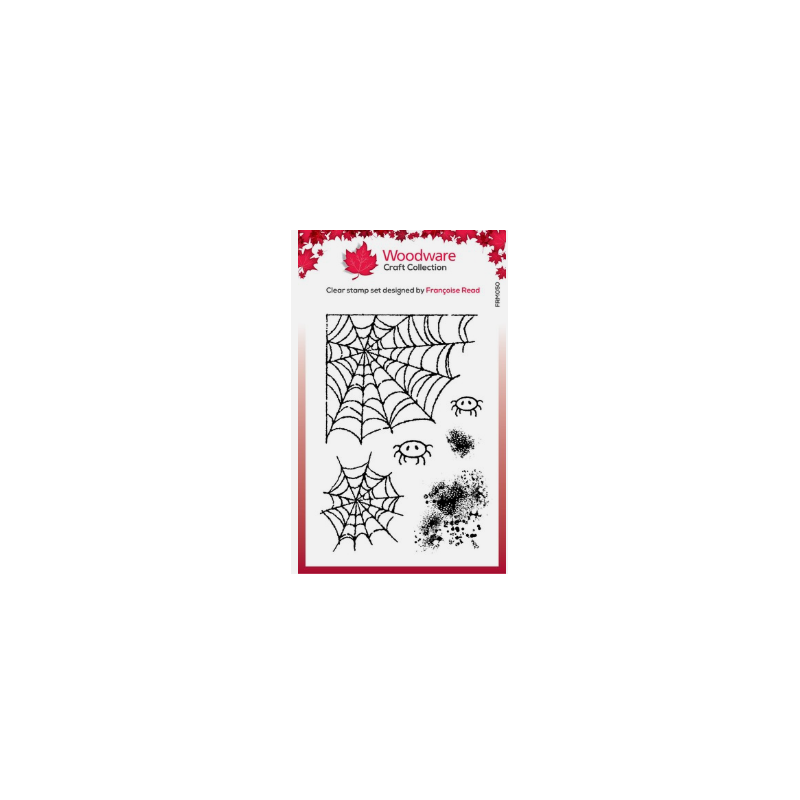 wOODVARE Spider's Web - Woodware Clear Singles Stamp Set FRM050 - Halloween