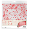 Studio Light • Jenine's Mindful Art Acetate Sheets Sending You Love White & Soft Red